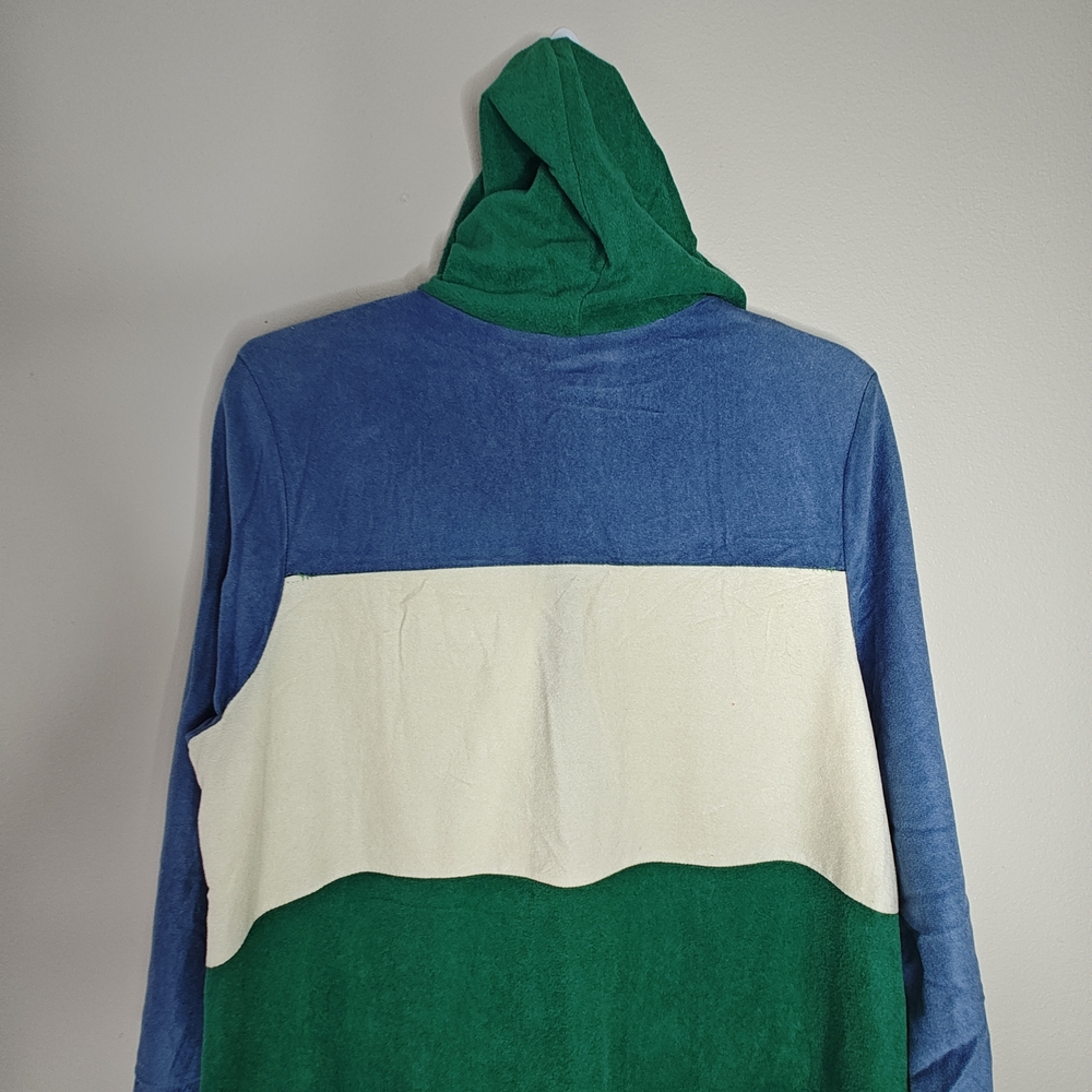 Colorblock Hooded Robe Lounge master - Picture 8 of 16